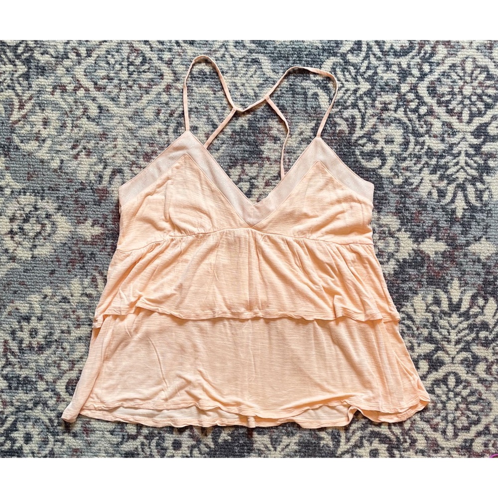 American Eagle Strappy Tiered Tank